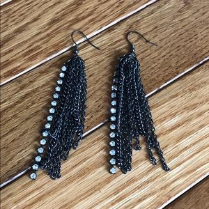 Charcoal grey earrings